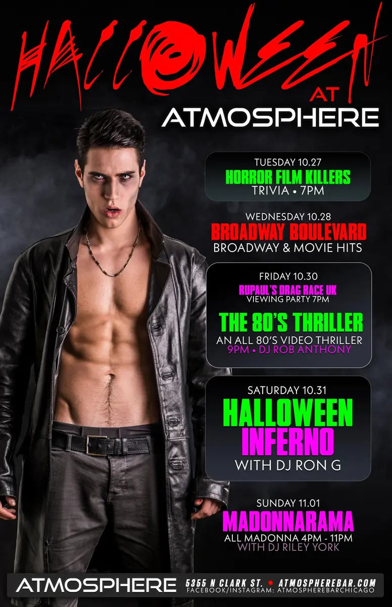 Broadway Boulevard at Atmosphere — Broadway and movie hits themed event on October 28th.