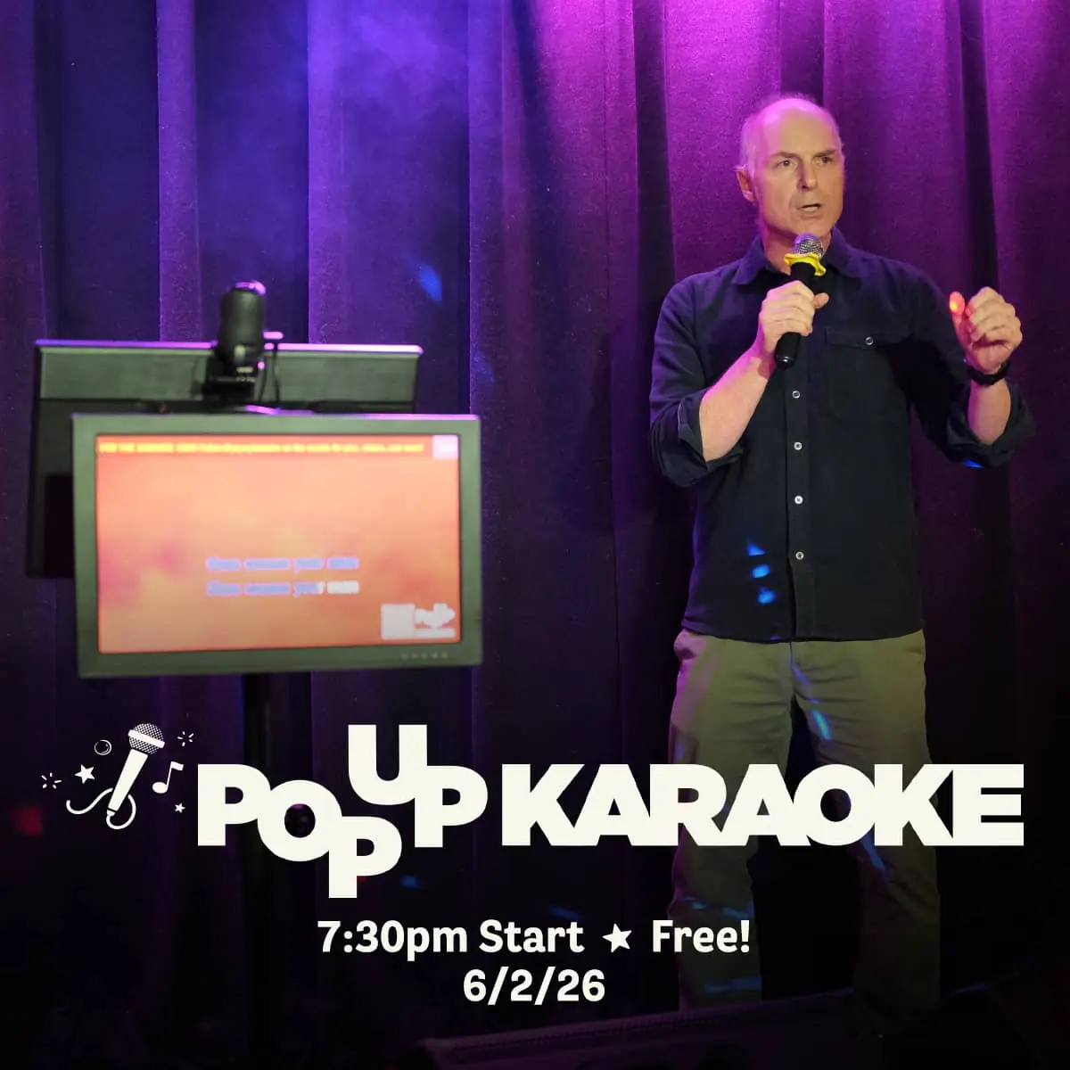 Pop-Up Karaoke at Carol's Pub — Free pop-up karaoke event at Carol's Pub starting at 7:30 PM.
