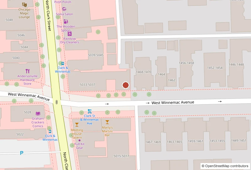 Andersonville Farmers Market on a map of 1500 W. Winona St., Chicago, IL 60640