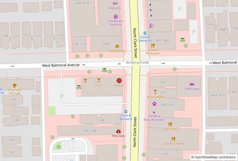 Replay Andersonville on a map of 5358 N Clark St, Chicago, IL 60640