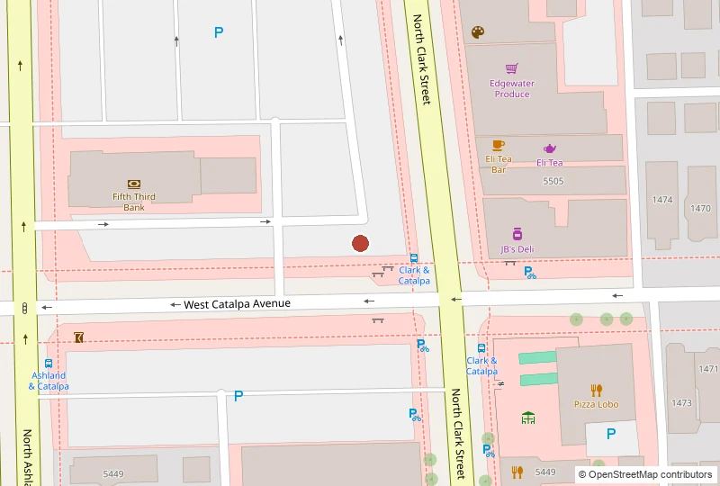 The Understudy Coffee and Books on a map of 5457 N. Clark St., Chicago, IL 60640