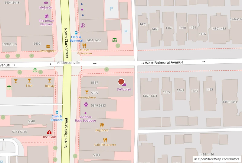 Vincent on a map of 1475 W. Balmoral Ave., Chicago, IL 60640