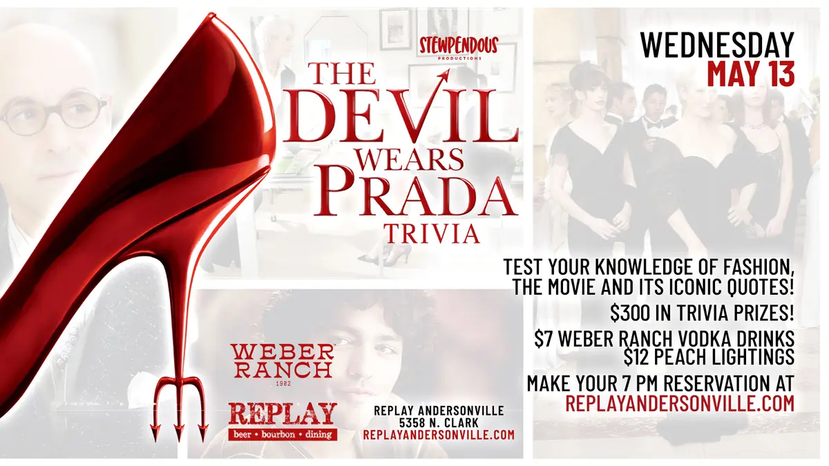 Stewpendous Trivia! The Devil Wears Prada at Replay Andersonville