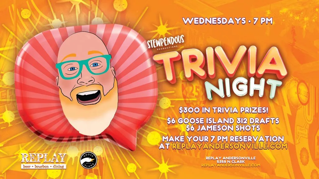 Totally 80s Trivia at Replay Andersonville — A trivia night with an 80s theme. Features $300 in trivia prizes, $6 Goose Island 312 drafts, and…